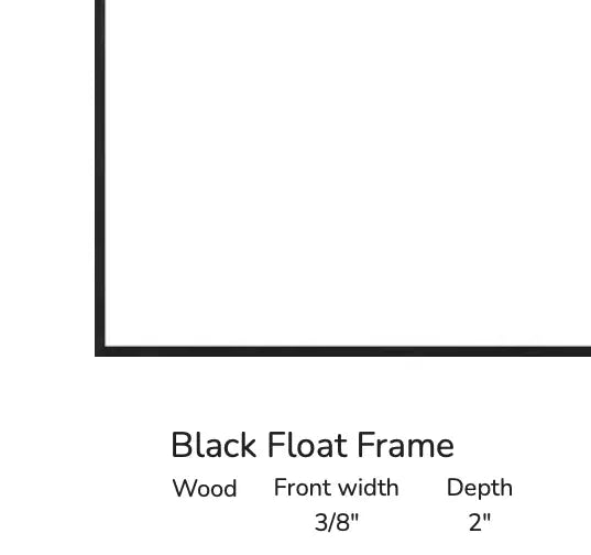 KE040 - Canvas Wrap in Floater Frame
