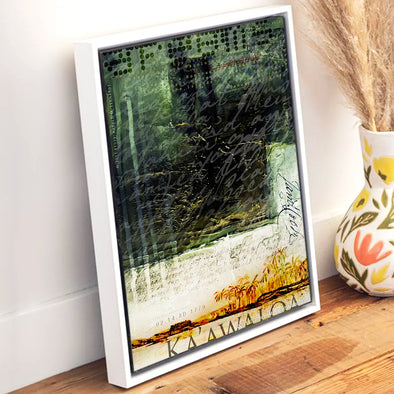 KE039 - Canvas Wrap in Floater Frame