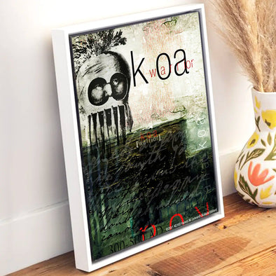 KE103 - Canvas Wrap in Floater Frame